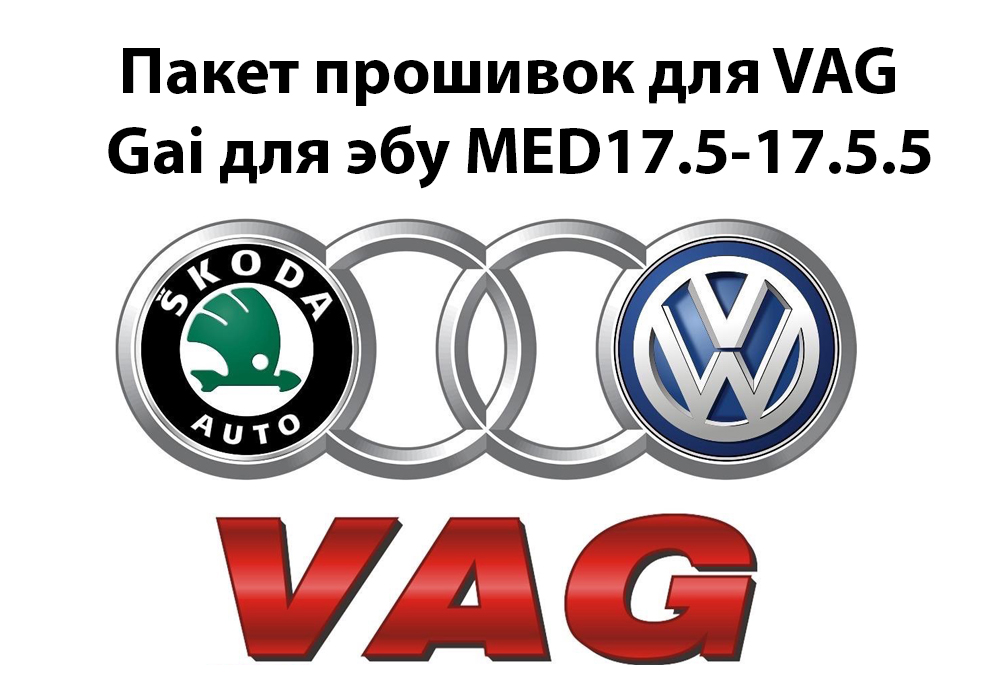 Пакет прошивок для VAG Gai эбу MED17.5-17.5.5 (2023)